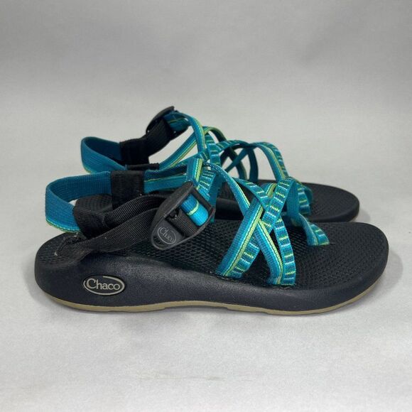 Chaco Z/X2 Classic Sandals Women's 7 Blue Strappy Outdoor Athletic Hiking Water - Picture 1 of 8